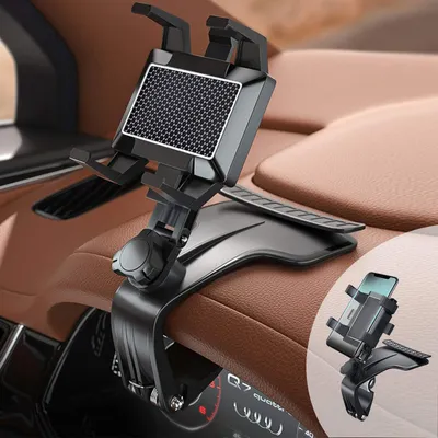 Image de Support universel pour téléphone de voiture DMJWAN, multifonction, pour tableau de bord ou rétroviseur
