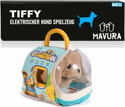 Immagine prodotto di TIFFY giocattolo di peluche Cucciolo di peluche elettronico che gracchia con accessori