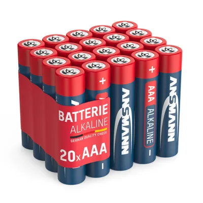 Produktbild von 20x ANSMANN Alkaline Batterie AAA Micro 1,5V – LR3 MN2400 (20 Stück)
