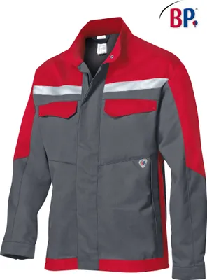 Produktbild von BP® Arbeitsjacke - dunkelgrau/rot - 56/58n