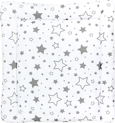 Produktbild von TupTam Baby Wickeltischauflage mit Baumwollbezug Gemustert, Farbe: Graue Galaxie, Größe: 70 x 60 cm