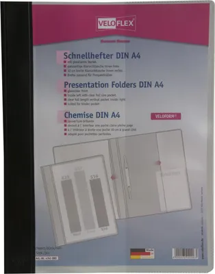 Produktbild von Veloflex Schnellhefter A4 schwarz 4000225020063