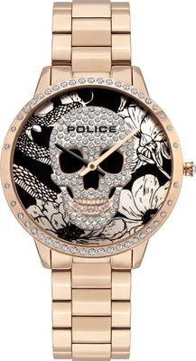Produktbild von Police PL.16067MSR/02M Uhr Armbanduhr Damen Leder Edelstahl rose