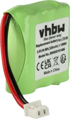 Produktbild von vhbw Akku kompatibel mit Sagem D15T, D10T schnurlos Festnetz Telefon (320 mAh, 3,6 V, NiMH) Grün