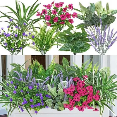 Produktbild von Kunstblumen 20 Stück UV-beständig für Balkon