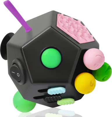 Productafbeelding van Fidget cube 12 sides - Fidget toys cube original fidgets speelgoed kubussen voor volwassenen - Kinderen - ADHD - ADD
