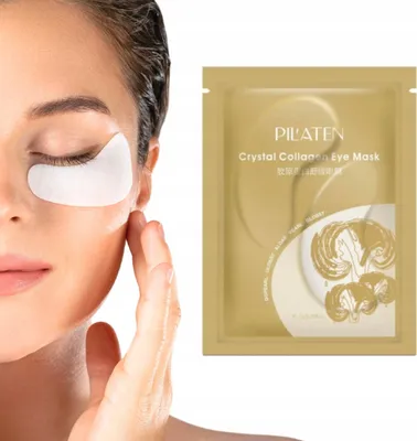 Zdjęcie produktu dla Płatki pod oczy, maska, kolagen, regenerujący, naturalny, krystaliczny, pilates