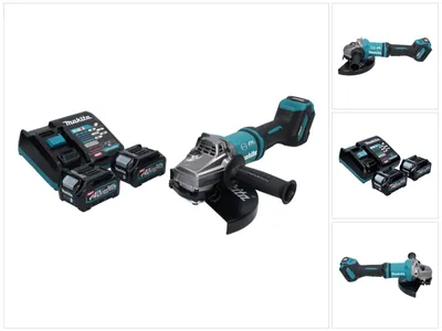 Image de Makita GA 038 GD2 Meuleuse d'angle sans fil 40 V max. 230 mm Brushless XGT + 2x batterie 2,5 Ah + chargeur