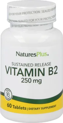Produktbild von Natures Plus Vitamin B2 250 mg- 60 Tabletten