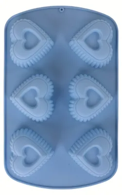 Zdjęcie produktu dla Niebieska silikonowa forma na muffiny, 27 x 17 cm