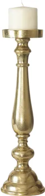 Produktbild von Aluminium Stand Kerzenhalter Altarleuchter Kaya M Gold 55 cm Kerzenständer Metall Kerzenleuchter Bodenkerzenständer Kerzenleuchter Gastgeschenke Geschenk Matall
