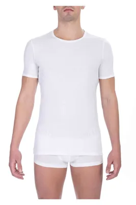 Produktbild von BIKKEMBERGS Herren T-Shirt 2er-Pack T-Shirts Kurzarm Rundhals Stretch-Baumwolle Doppelpack Artikel BKK1UTS01BI BI, XXL - EU XXL - US XL - FR 6, Cotone 95%,Elasthan 5%