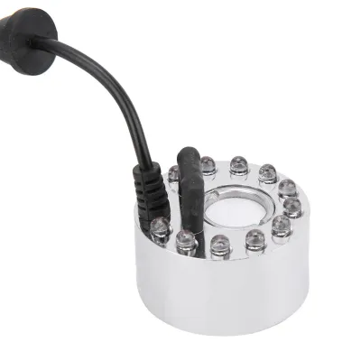 Zdjęcie produktu dla Zamgławiacz Health Gear do fontann wewnętrznych, kolorowy zamgławiacz LED do akwarium, nawilżacz z atomizerem (wtyczka UE)