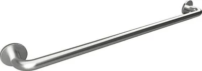 Zdjęcie produktu dla BELP Uchwyt ze stali nierdzewnej szczotkowanej z osłoną, wymiary 1080 x 80 x 106 mm, nośność 120 kg, do łazienki i toalety >> do wiercenia