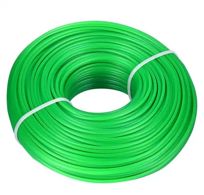 Image de TRANKIELO® - Fil de nylon de 2,0 mm x 100 m – Fil de nylon pour coupe-bordures – Fil de coupe-bordures rond – Compatible avec de nombreuses marques