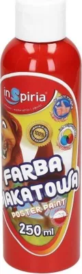 Zdjęcie produktu dla Farba plakatowa czerwona 250ml
