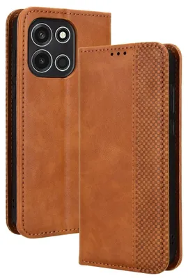 Produktbild von OnePlus Nord 6 Hülle - Coverup Vintage Style Klapphülle - Braun