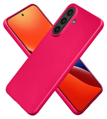 Produktbild von kwmobile Handyhülle für Samsung Galaxy A57 5G Hülle - Silikon Case metallisch schimmernd - Schutzhülle Cover - Metallic Pink
