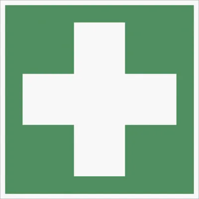 Produktbild von Dreifke® Schild Erste Hilfe, ISO 7010, Kunststoff, 200x200 mm