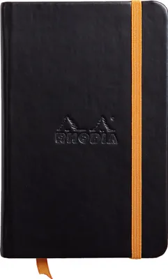 Image de RHODIA Carnet de notes RHODIARAMA 90 x 140 mm ligné noir