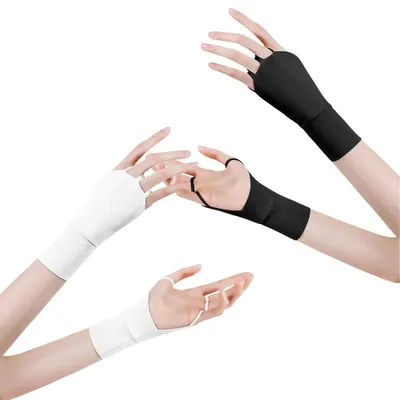 Produktbild von 2 Paar sommerliche Eisseiden-Sonnenschutzhandschuhe für Damen, dünne und atmungsaktive Halbfingerhandschuhe für Outdoor-Sportarten