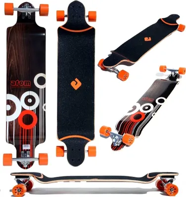 Produktbild von Atom Drop-Down Longboard 41 Zoll mit RKP Achsen, SHR Rollen 70x51mm und ABEC 5 Kugellagern