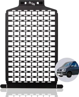 Zdjęcie produktu dla 040 części Molle Tablica na przedni fotel pasażera Organizer Uchwyt na sprzęt Tablica narzędziowa do VW T5 T6 T6.1 California dla Mutlivanów
