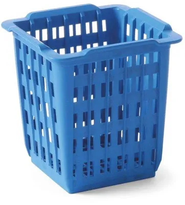 Productafbeelding van Bestekmand Kunststof Blauw 125x84x135mm