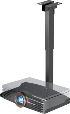Produktbild von Famanu Projektorhalterung für Decke und Wand - Höhenverstellbar, Kabelmanagement, bis 10 kg - Schwarz