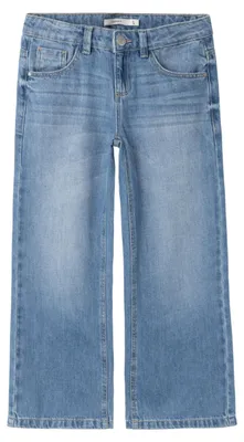 Produktbild von Name IT Mädchen Girl Wide Fit Weite Jeans, Medium Blue Denim, 152 EU