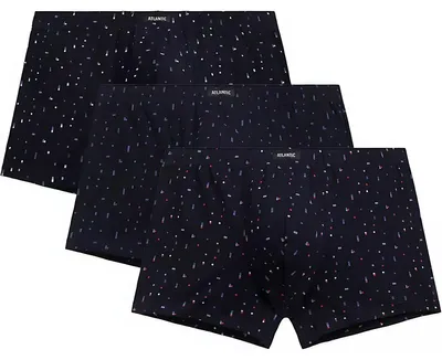 Produktbild von Boxershorts Atlantic aus Baumwolle 95% marineblau mit perfekter Passform M