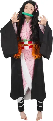 Produktbild von Cosplay Kostüm von Nezuko Kamado mit Mundstück aus D. Slayer | Größe: L