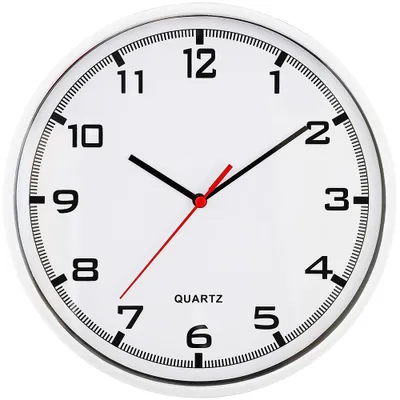 Produktbild von MPM-Quality Wanduhr Magit rund 255 mm Kunststoff Weiß