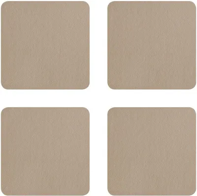 Produktbild von ASA Untersetzer 4er Set, stone, 10x10cm, Lederoptik