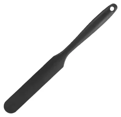 Productafbeelding van Siliconen spatel, deegschraper, mengspatel, zwart, 23,8 cm