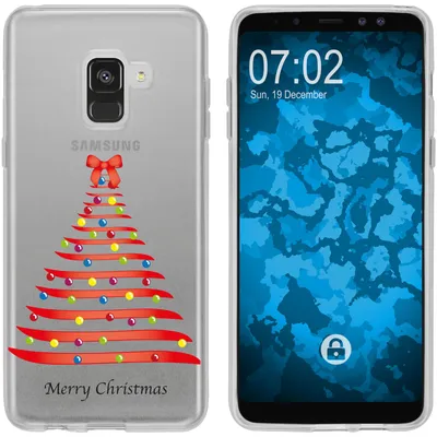 Produktbild von PhoneNatic Case kompatibel mit Samsung Galaxy J3 2017 Silikon-Hülle X Mas Weihnachten Weihnachtsbaum M1