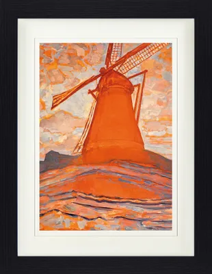 Produktbild von Piet Mondrian Gerahmtes Bild Mit Edlem Passepartout | Wand-Bilder | Im Bilderrahmen - Die Mühle 1917 (40 x 30 cm)