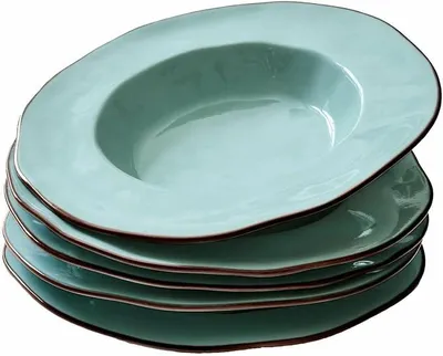 Imagen del producto de Juego de 6 cuencos para sopa, marca Biarré, color turquesa