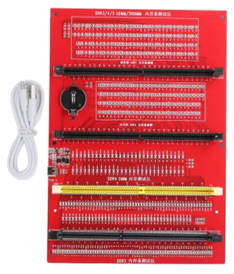 Produktbild von RAM-Speicher-Diagnoseanalysator, 4-in-1-Desktop-DDR3-DDR4-DDR5UDMM-DDR5RDIMM-Testerkarte mit Licht