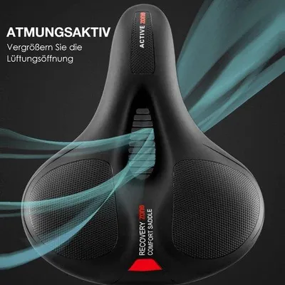 Produktbild von Famanu Fahrradsattel Ergonomisch - Schwarz