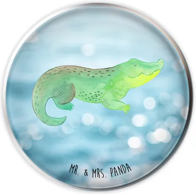 Produktbild von Mr. & Mrs. Panda Stöpsel Krokodil - Oceanblue - Geschenk, Reiselust, Waschbecken-Stopfen, Meer, Ablaufgarnitur, stopfen waschbecken, Freundin, Abfluss-Stopfen, Krokodile