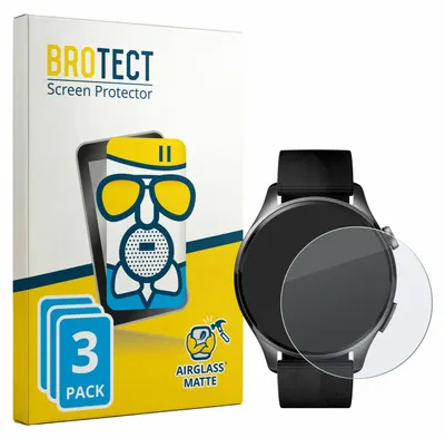 Produktbild von 3x BROTECT Entspiegelungs Schutzglas für Xiaomi Watch 5 (47 mm) Schutzfolie Panzer Folie Glas Display Schutz matt