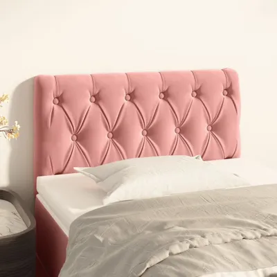Produktbild von vidaXL Kopfteil Rosa 80x7x78/88 cm Samt - Kopfteil - Kopfteile - Bett-Kopfteil - Bettkopfteil