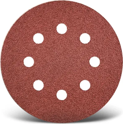 Produktbild von MENZER Red Klett-Schleifscheiben, 115 mm, 8-Loch, f. Exzenterschleifer, Normalkorund (50 Stk.) K180