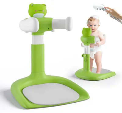 Immagine prodotto di SolidKeus - Supporto regolabile per doccia per bambini con base antiscivolo