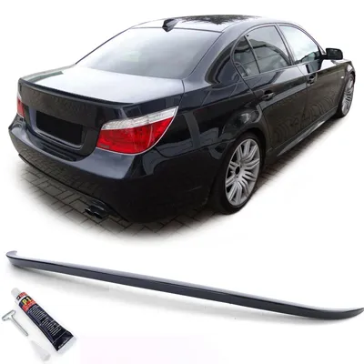 Produktbild von Heckspoiler Spoilerlippe schwarz glänzend mit ABE für BMW 5er E60 Limo