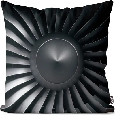 Produktbild von VOID Flugzeug Turbine Flieger Kissenbezug Kissenhülle Sofakissen Kissen Deko Outdoor-Kissen Dekokissen