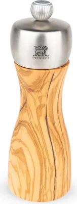 Produktbild von PEUGEOT Salzmühle FIDJI 15cm Edelstahl Olivenholz Stahlmahlwerk Gewürzmühle