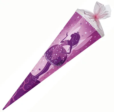 Produktbild von Schultüte / Zuckertüte / 85cm / eckig / "Elfenkönigin"