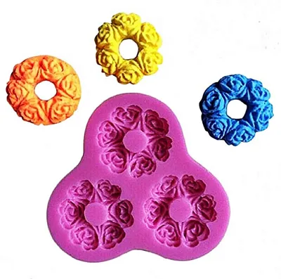 Silikonform 3 Biscotti – Fondant, Zuckerpaste, Kuchen, Muffin